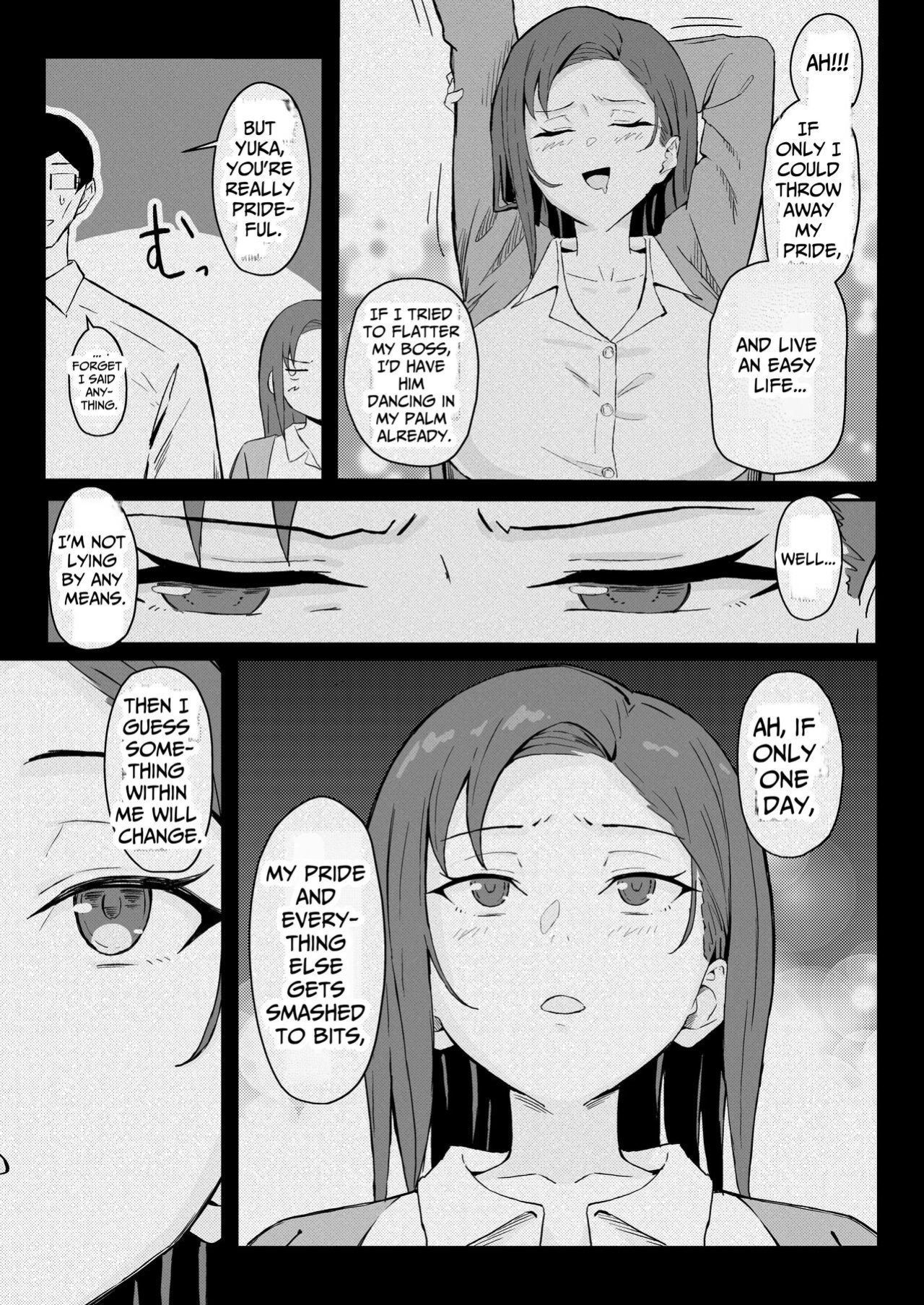 [Sukebe Hatsudensho (Hatsuden Pengin)] Cool-kei Toshiue BariCare Kanojo Songen Hakai Wakan | Cool Carrier Focused Girlfriend ~Consensual Dignity Destruction~ [Nameless]
