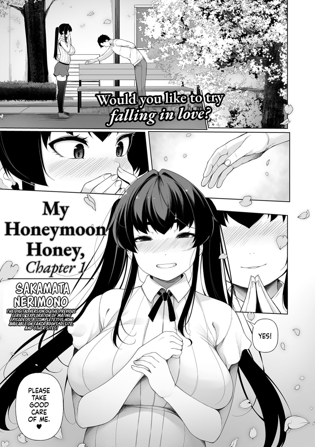 [Sakamata Nerimono] Ichinen Kanojo 1 | My Honeymoon Honey Ch. 1 [head empty + Wiimouto]