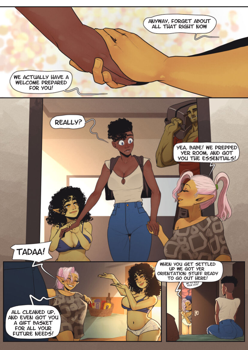 [OrcBarbies] A Special Gobbo College Comic: Erika's First Day [complete]