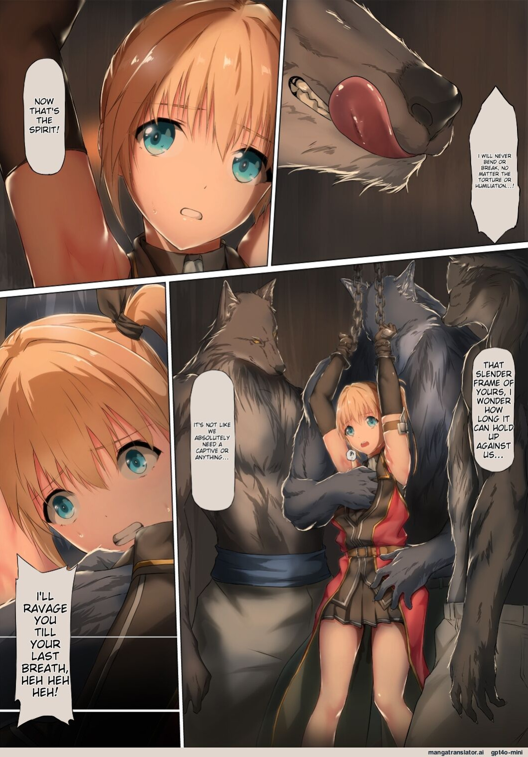 Hardship of a Knightess who Fell Captive to Beastmen