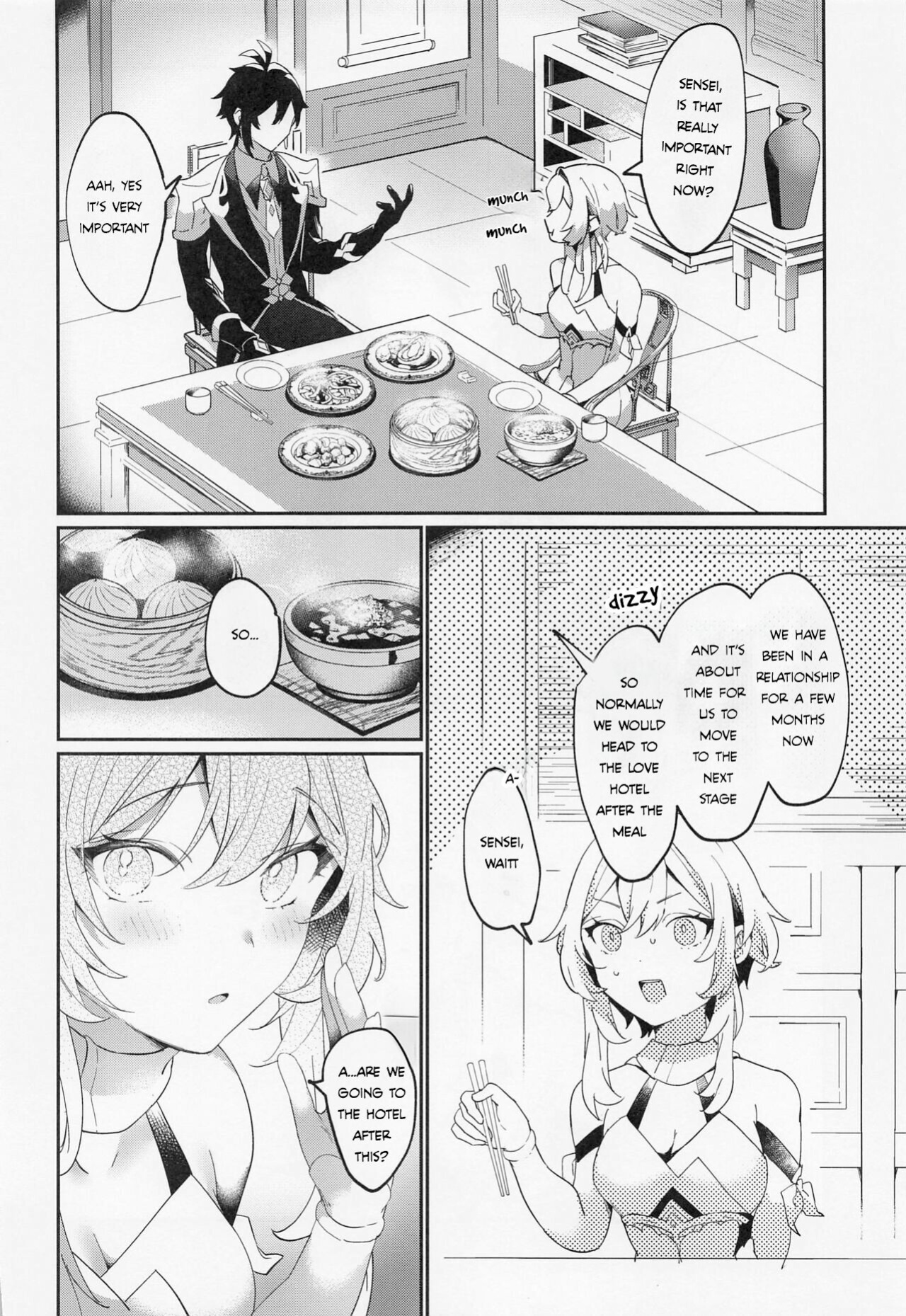 (Kami no Eichi 8) [Kadutikiya (Kaduki)] Renai Shoshinsha Rokusen-nen | To the inexperienced 6000 year old you (Genshin Impact) [Nihility]