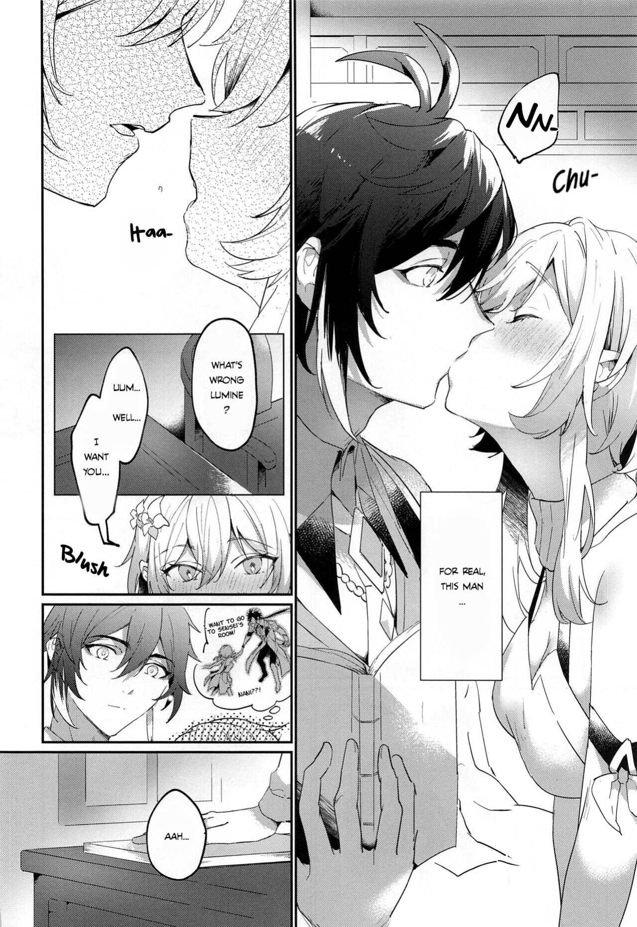 (Kami no Eichi 8) [Kadutikiya (Kaduki)] Renai Shoshinsha Rokusen-nen | To the inexperienced 6000 year old you (Genshin Impact) [Nihility]