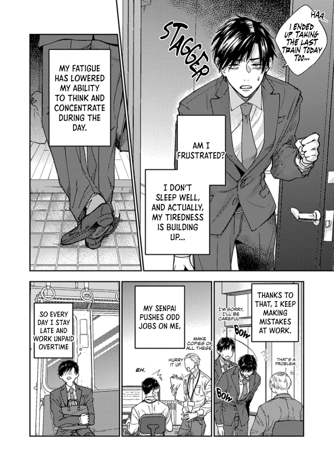 [Kamaboko Teishoku (Kyomu-chan)] Shachiku Riman ha Inma-kun ni Semeraretai {BL-DOT-CUM}