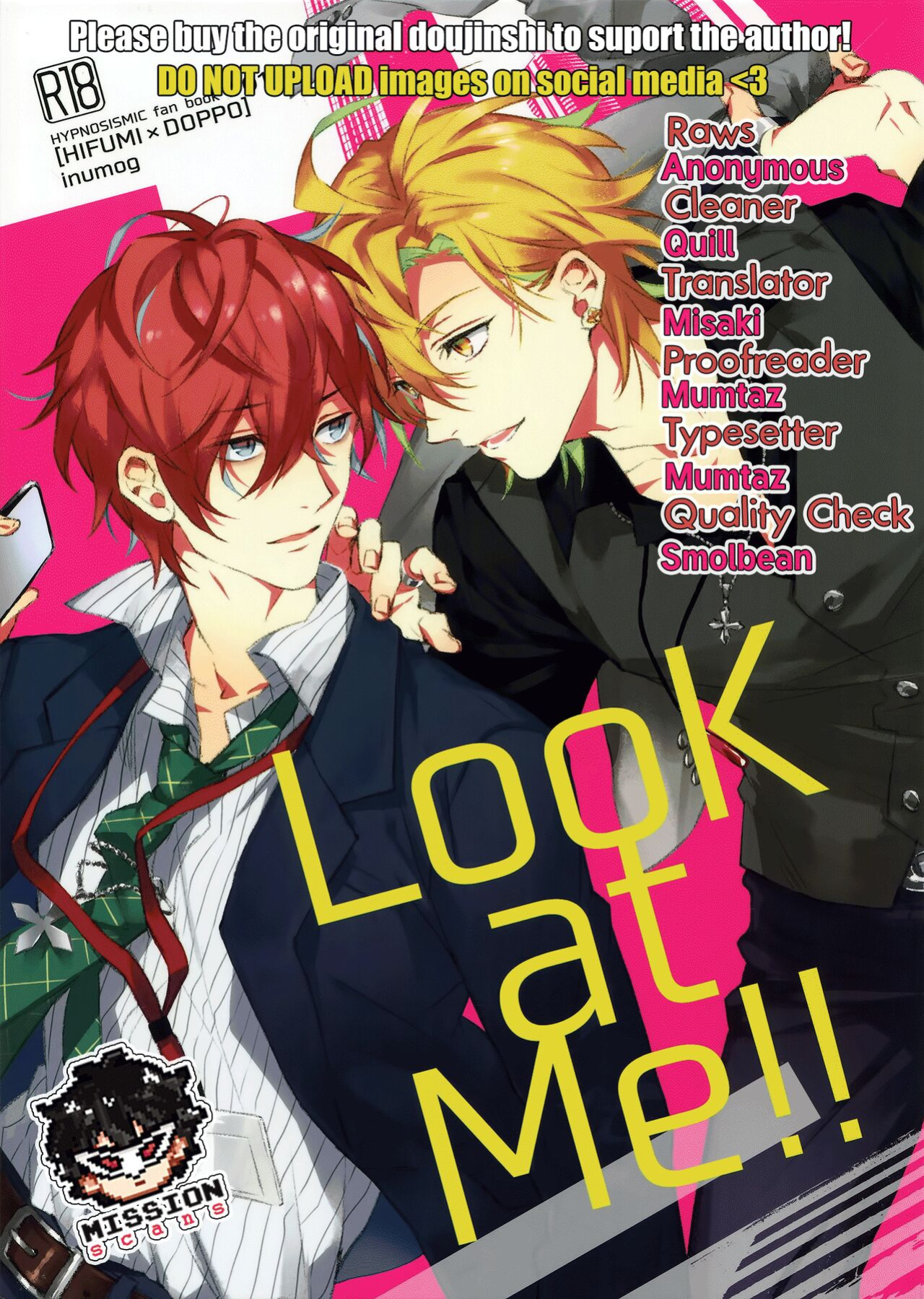 (Crazy Lyric Battle) [inumog (Fujino, Marumo)] Look at Me!! (Hypnosis Mic) {MissionStart Scans}