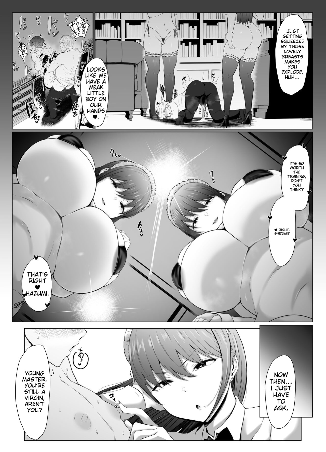 [Joucho Antei (Joucho)] Koushinchou Futago Maid no Ochinpo Lesson