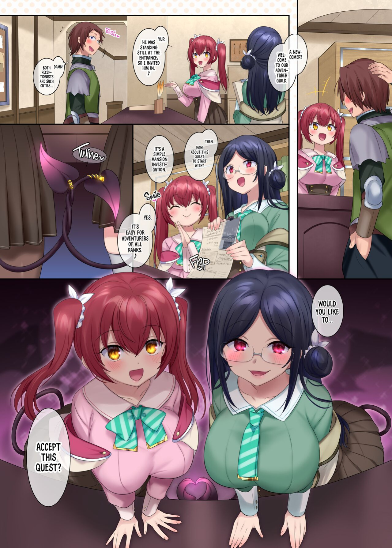 [Amulai Sweets Factory (Hiiragi Popura)] The Succubus Guild Receptionist