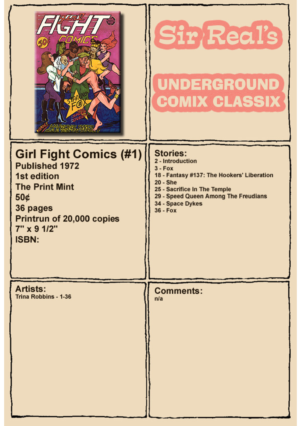 Girl Fight Comics #1