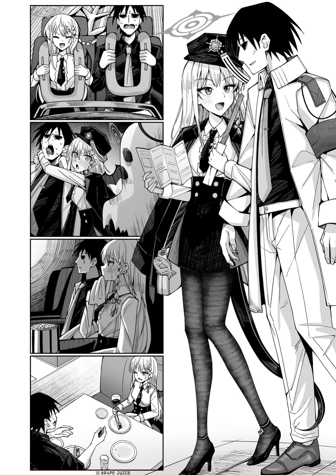 [Gaikotsu no Spare Rib (Kurohagane)] Awaku Koi Nioi, Amaku Ai ni Yoi. | A Waft of Romance, A Draught of Passion. (Hairless Version) (Blue Archive)