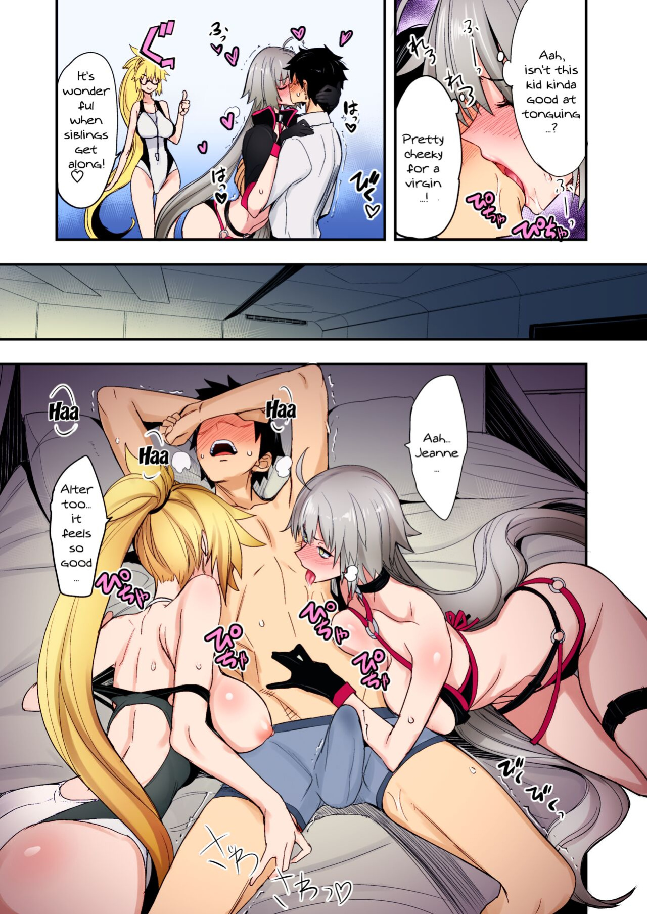 [Majimeya (isao)] W Jeanne vs Master (Fate/Grand Order) [Colorized]