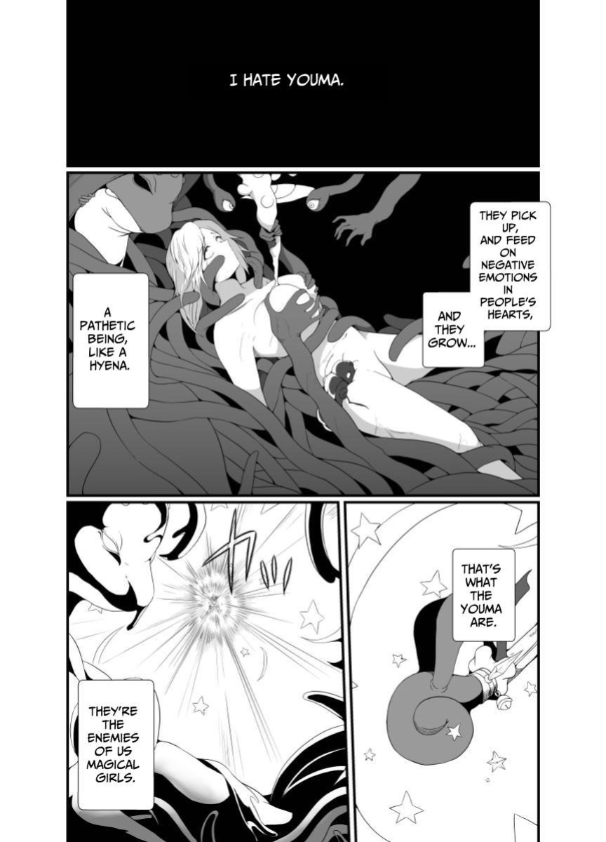 [Hyoui no Jikan (Shimakawa)] Mesugaki Mahou Shoujo wa Daikkirai na Zako Youma ni Karada o Torikomareta node Kankaku Shadan no Mahou o Tsukatte Asa made Taeru | Magical Girl Caught By A Loathsome Monster Uses Sens... [GGY Translations]