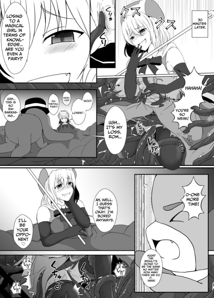 [Hyoui no Jikan (Shimakawa)] Mesugaki Mahou Shoujo wa Daikkirai na Zako Youma ni Karada o Torikomareta node Kankaku Shadan no Mahou o Tsukatte Asa made Taeru | Magical Girl Caught By A Loathsome Monster Uses Sens... [GGY Translations]