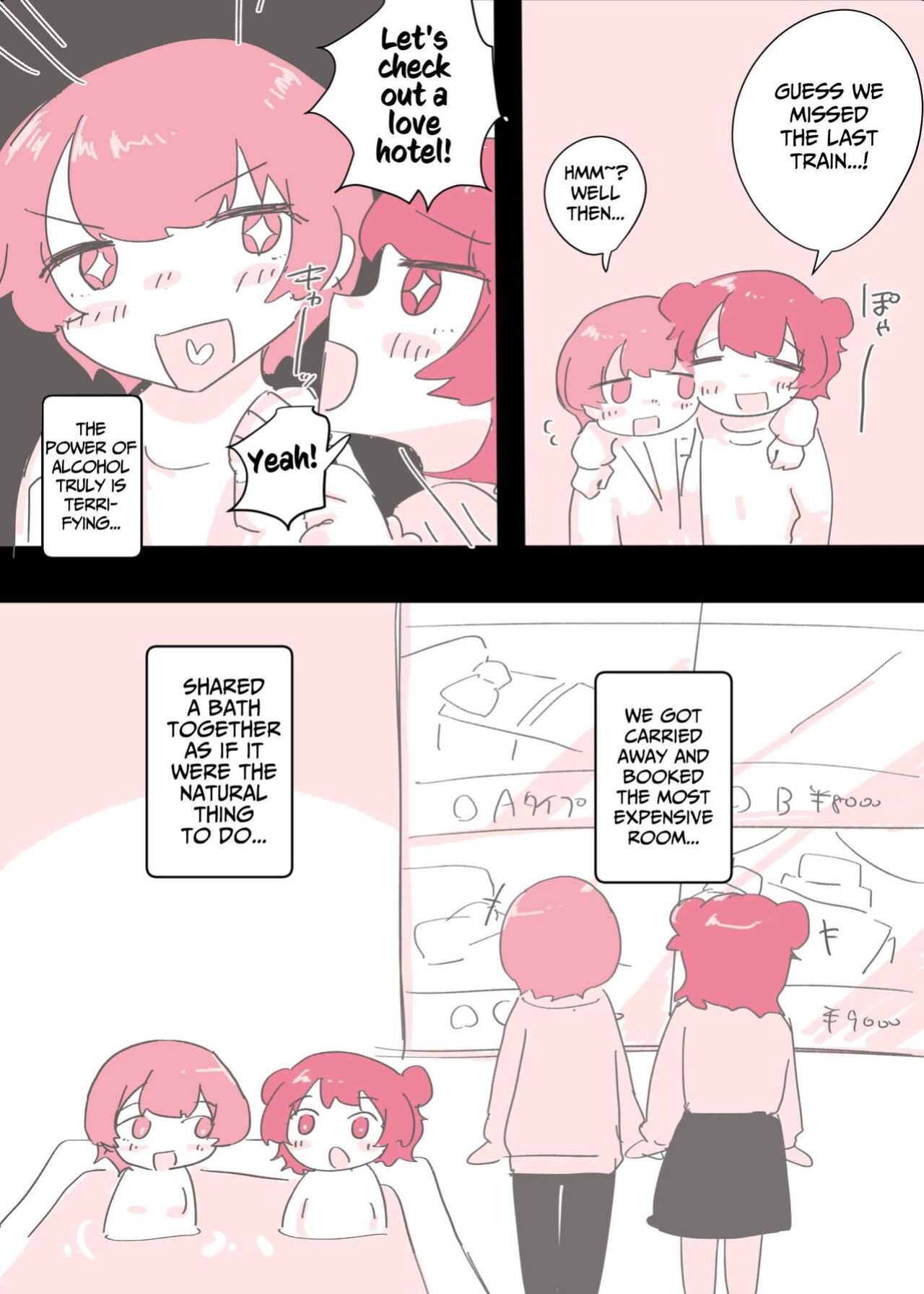 [Amai Shoujo Koubou (Amai Meiden)] Psycho Les Senpai ga 1000-bon Ureta Kinen ni Les Fuuzoku ni Itte Kimashita Repo | Psycho Lesbian Senpai Sold 1000 Copies Memorial Lesbian Brothel Experience Report [Kusanuu]