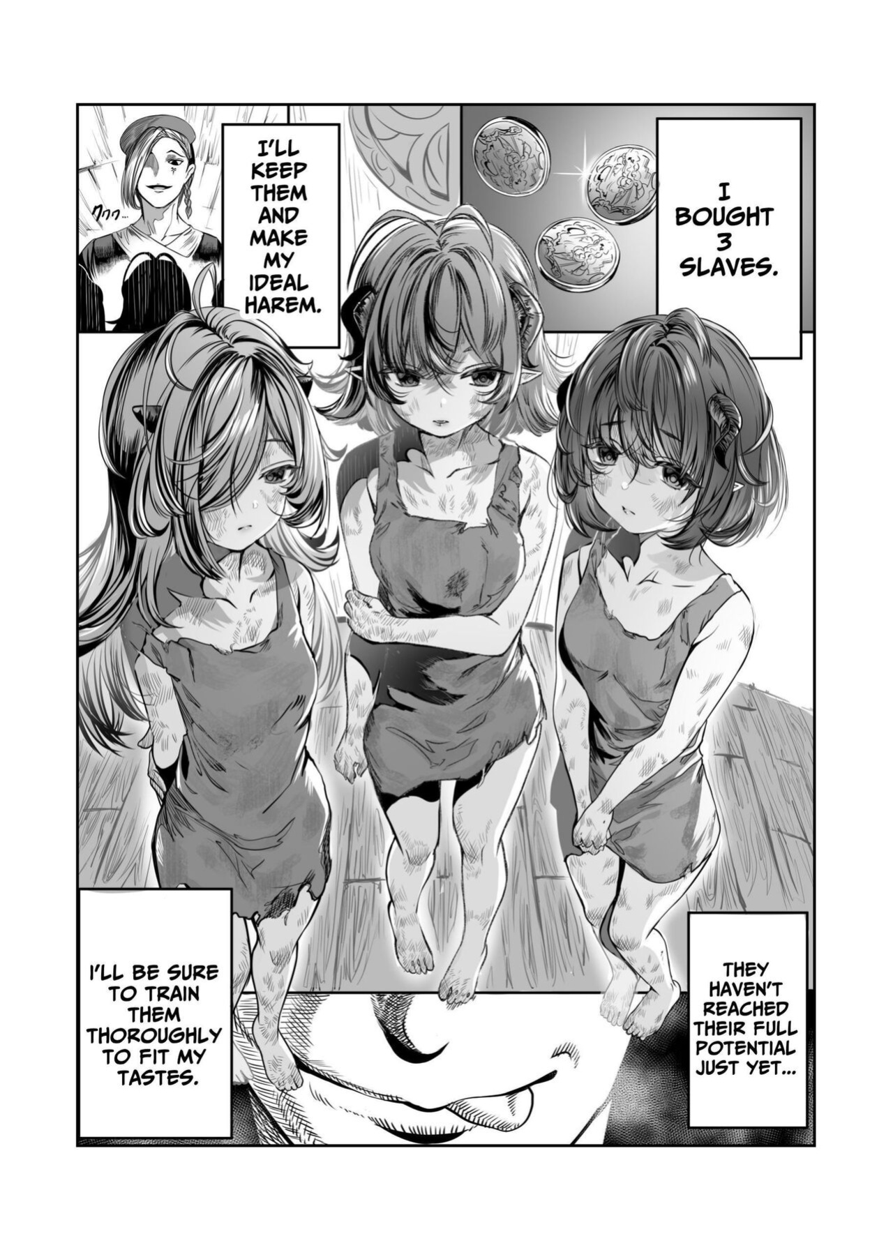 [Nokishita no Nekoya (Alde Hyde)] Dorei o Choukyou shite Harem Tsukuru ~Sodateta Dorei-tachi to Junai Harem H suru made no Hanashi~ "Manga Ban" | Training My Servants To Create A Harem [GGY Translations]