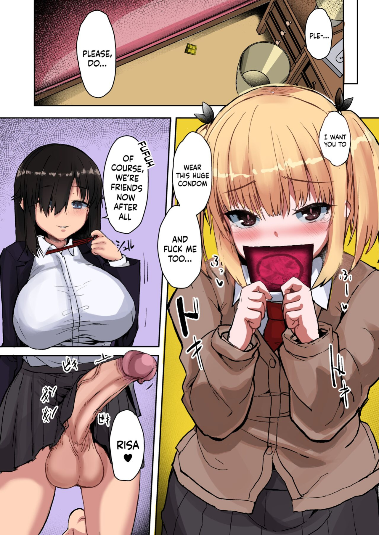 [Contamination (eigetu)] Futa Musume ni Itazura Shicha Ikemasen -Amagi Risa Hen- | Don't Mess With Futa Girls -Amagi Risa Chapter- [Doujins.com] [Colorized]