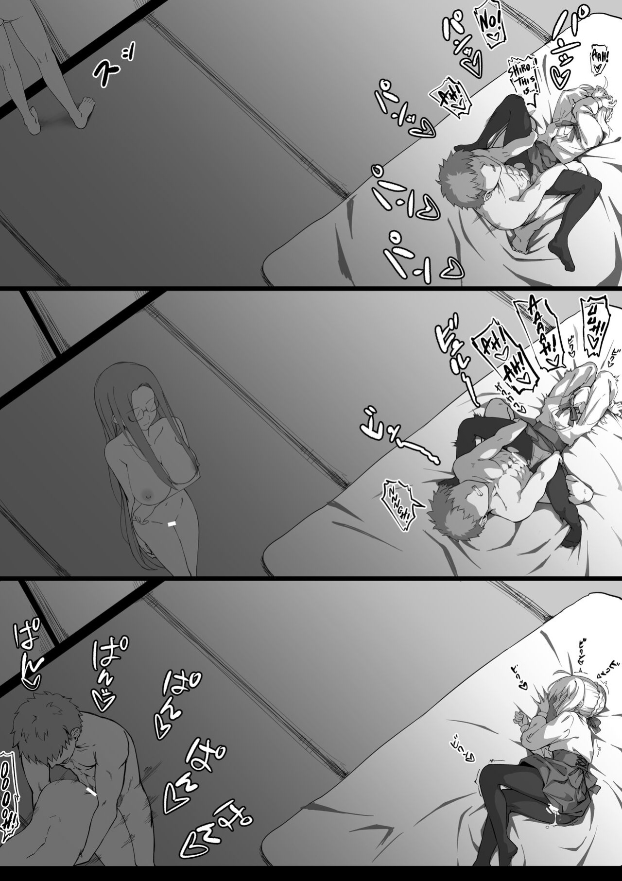 [Chiizu Ore] Saber & Rider to 3P (Fate/stay night) [Kinsei Translations]