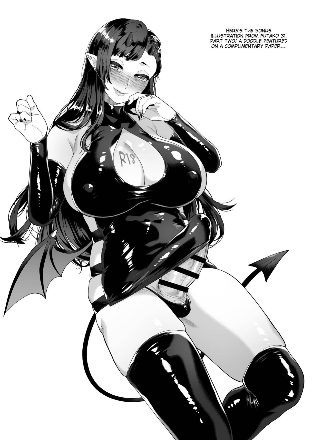 [Granada no Sora (Mogiki Hayami)] Haitatsusaki no Oku-san ga Shemale Succubus Datta Hanashi | The Lady at the Delivery Address... A Tale of a Shemale Succubus