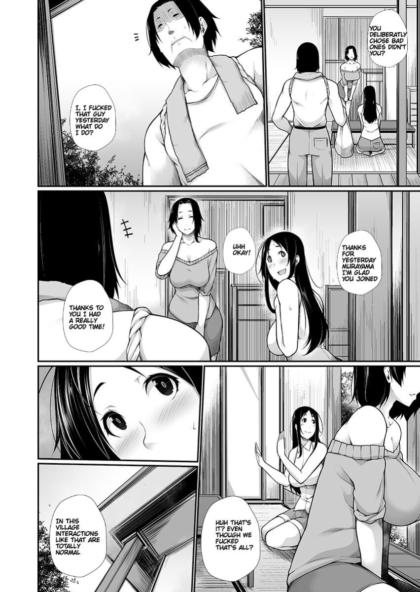 [Sakamata Nerimono] H e no Hurdle ga Hiku Sugiru Mura ~Joshidaisei ga Natsuyasumi ni Otozureta no wa Daretodemo Yacchau Mura Deshita~ Ch. 01