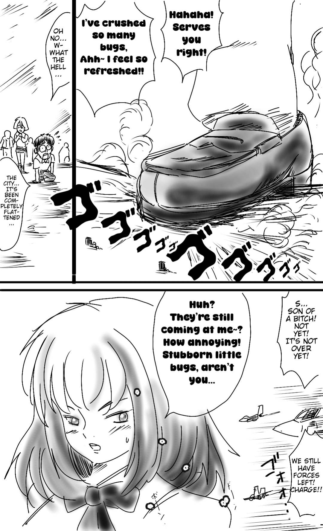[Bunker K] The super-giant high school girl appears again