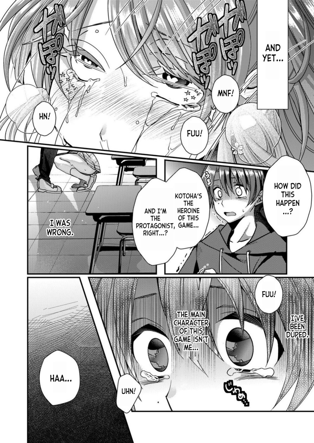 [Satsuki Asha, Mizuki Mizuki] Eroge Sekai ni Tensei Shita ore ga, Oshi e no ai de Netorare Hiroin o Shiawaseni Suru. ch.1-3 [desudesu]