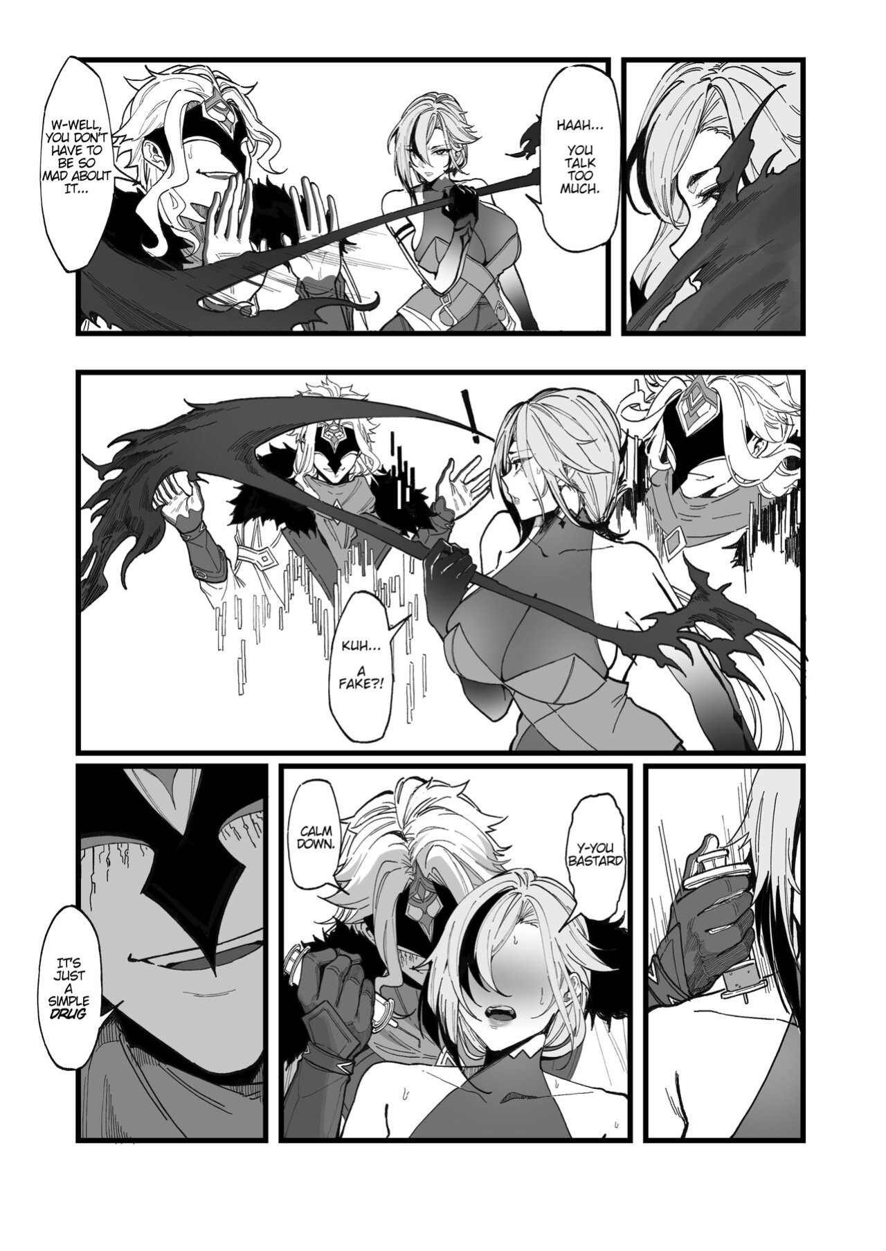 [KeinV] Kamen Budoukai - Hakase no Kenkyuu 1-2 | Masked Society - Dottore's Research 1-2 (Genshin Impact) [Cunny&Cumming Scans]