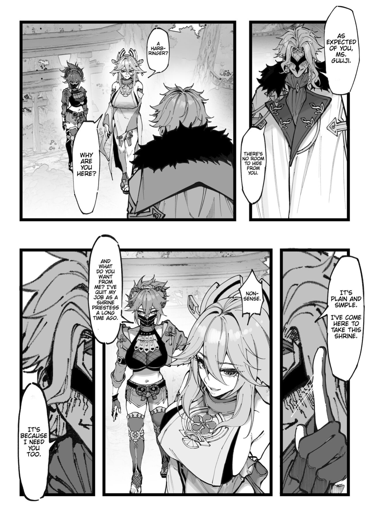 [KeinV] Kamen Budoukai - Hakase no Kenkyuu 1-2 | Masked Society - Dottore's Research 1-2 (Genshin Impact) [Cunny&Cumming Scans]