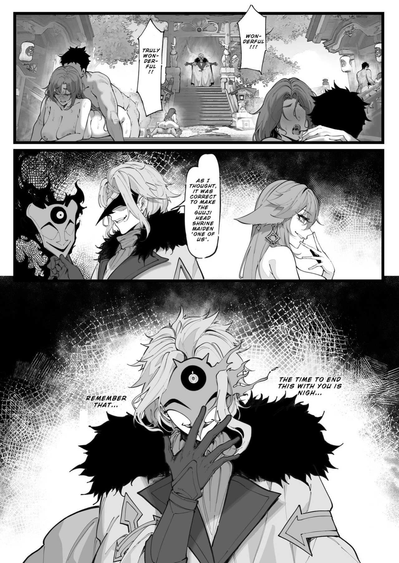 [KeinV] Kamen Budoukai - Hakase no Kenkyuu 1-2 | Masked Society - Dottore's Research 1-2 (Genshin Impact) [Cunny&Cumming Scans]