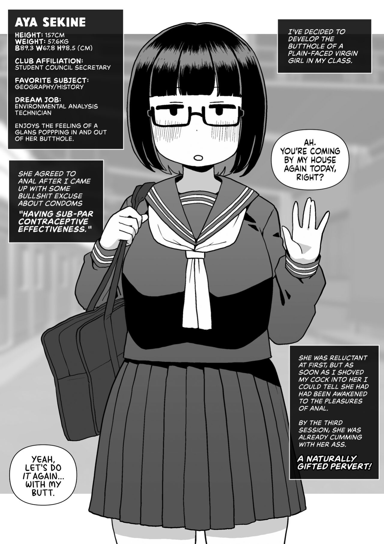 [Surudoiman no Irutokoro (Norihito)] Mob-gao Doukyuusei o Shojo no Mama Anal Kaihatsu shita Hanashi | Anal development of my plain-faced virgin classmates [head empty + Wiimouto]
