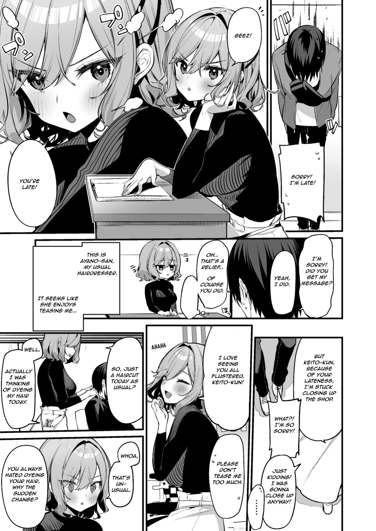 [Itohanana (Itohana)] Biyoushi-san wa Boku Shimei? | Did You Choose Me as Your Hairdresser? [Namaiki Scans]