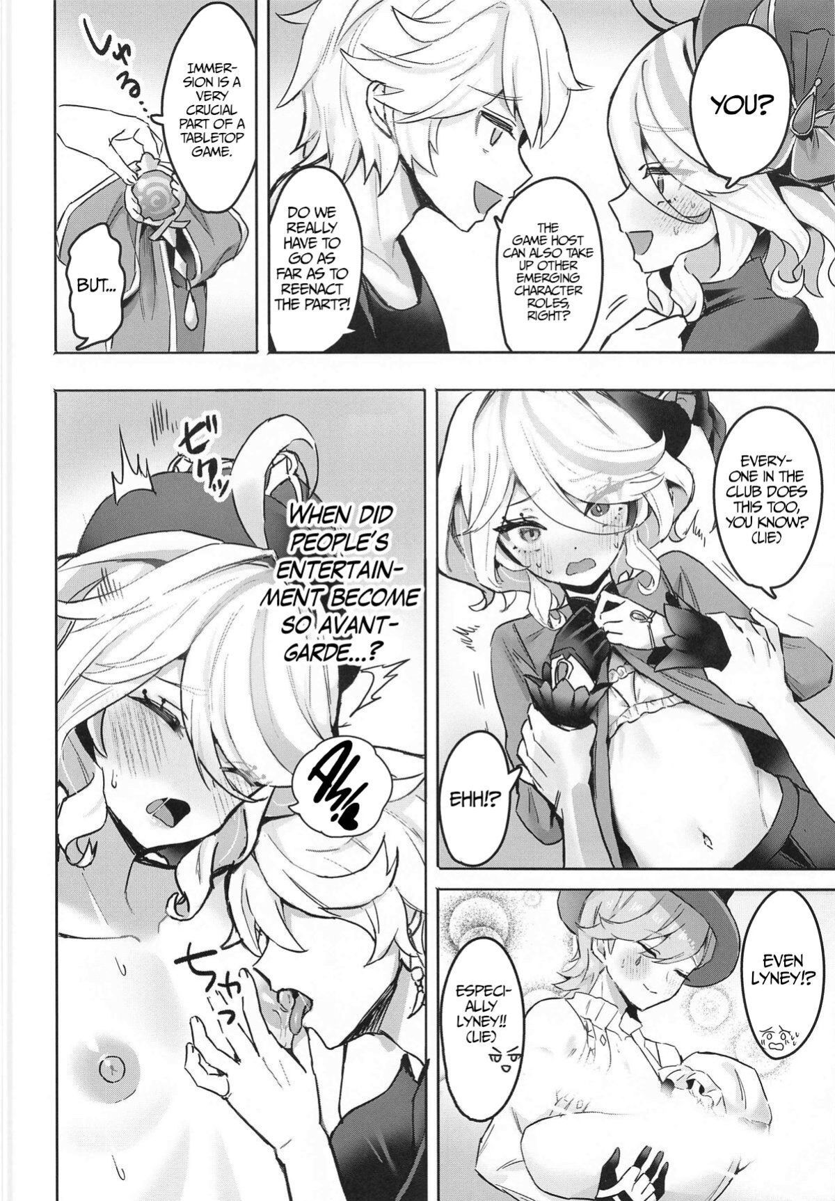 (C104) [GlowMercury (Sukoyakagumi)] Otona no Tetosia - The Tabletop Troupe for adults only (Genshin Impact) [LunaticSeibah]