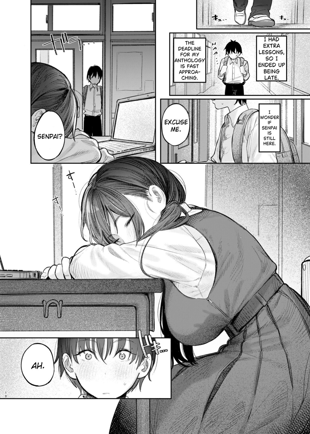 [Momojiru Teien (Momokumo)] Kunikida Senpai no Kakushigoto | Kunikida Senpai's Secret
