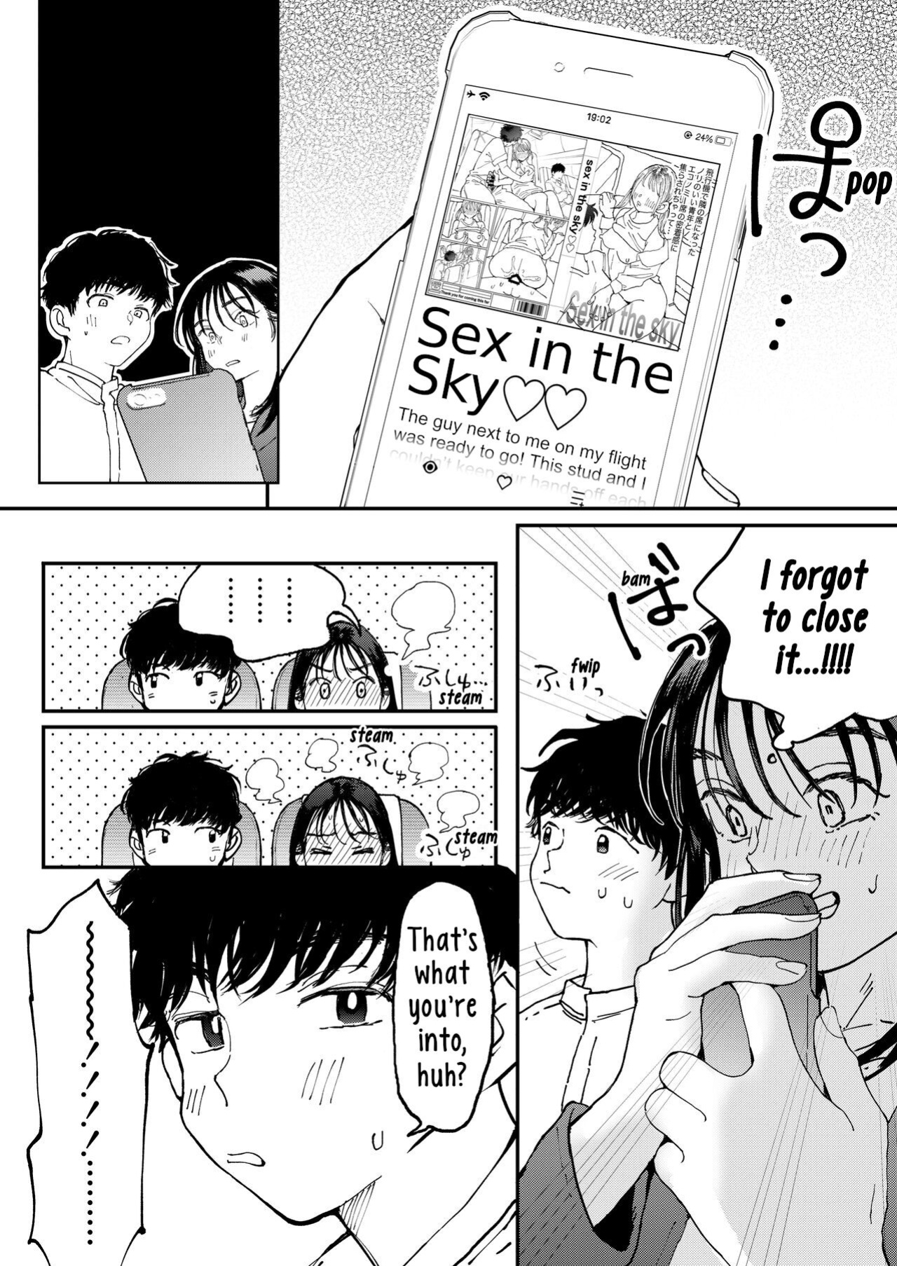 [Denbu Momo] Muramura OL-san wa Hikouki no Naka demo Seiyoku o Mitashitai | Horny OL-san, even on an Airplane, Wants To Satisfy Her Sexual Desires