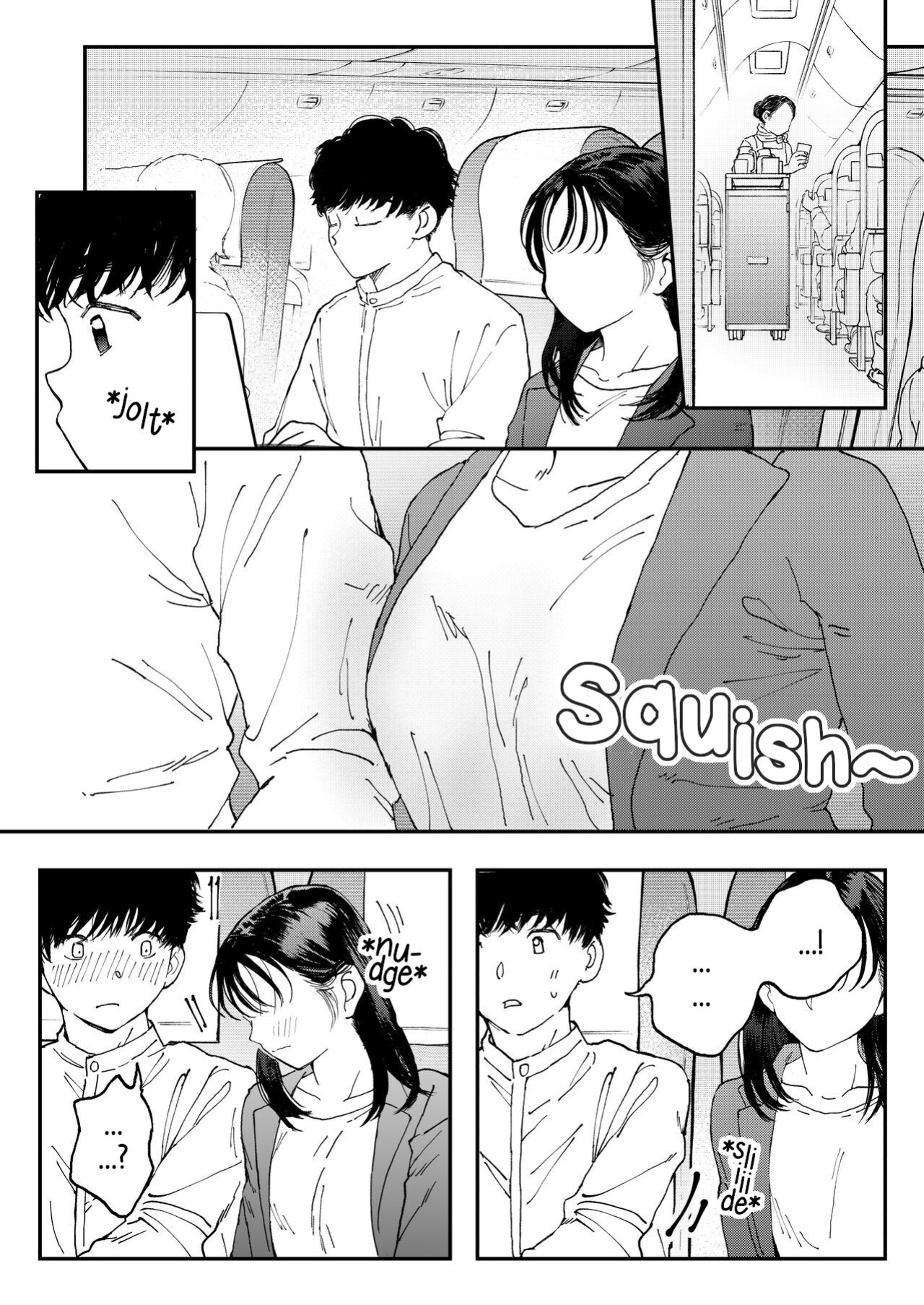 [Denbu Momo] Muramura OL-san wa Hikouki no Naka demo Seiyoku o Mitashitai | Horny OL-san, even on an Airplane, Wants To Satisfy Her Sexual Desires