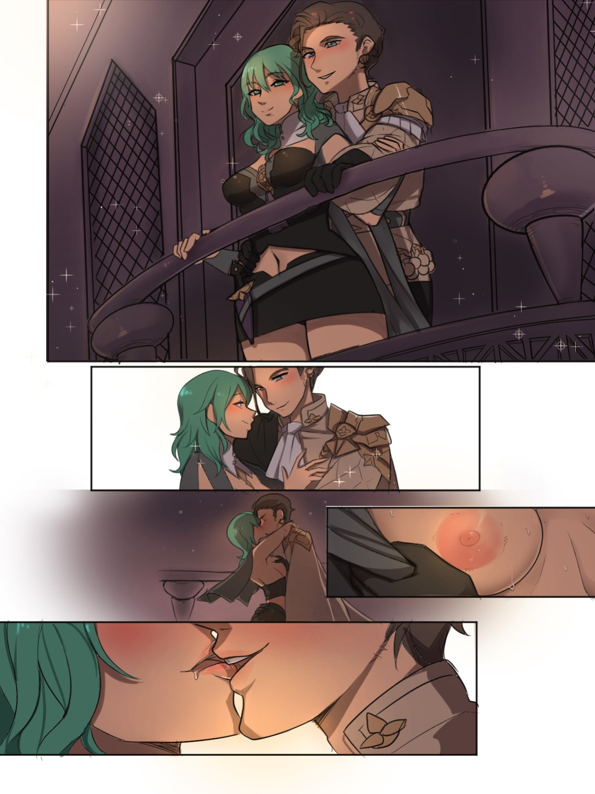 [Puffphox] Balcony Byleth (Fire Emblem: Three Houses)