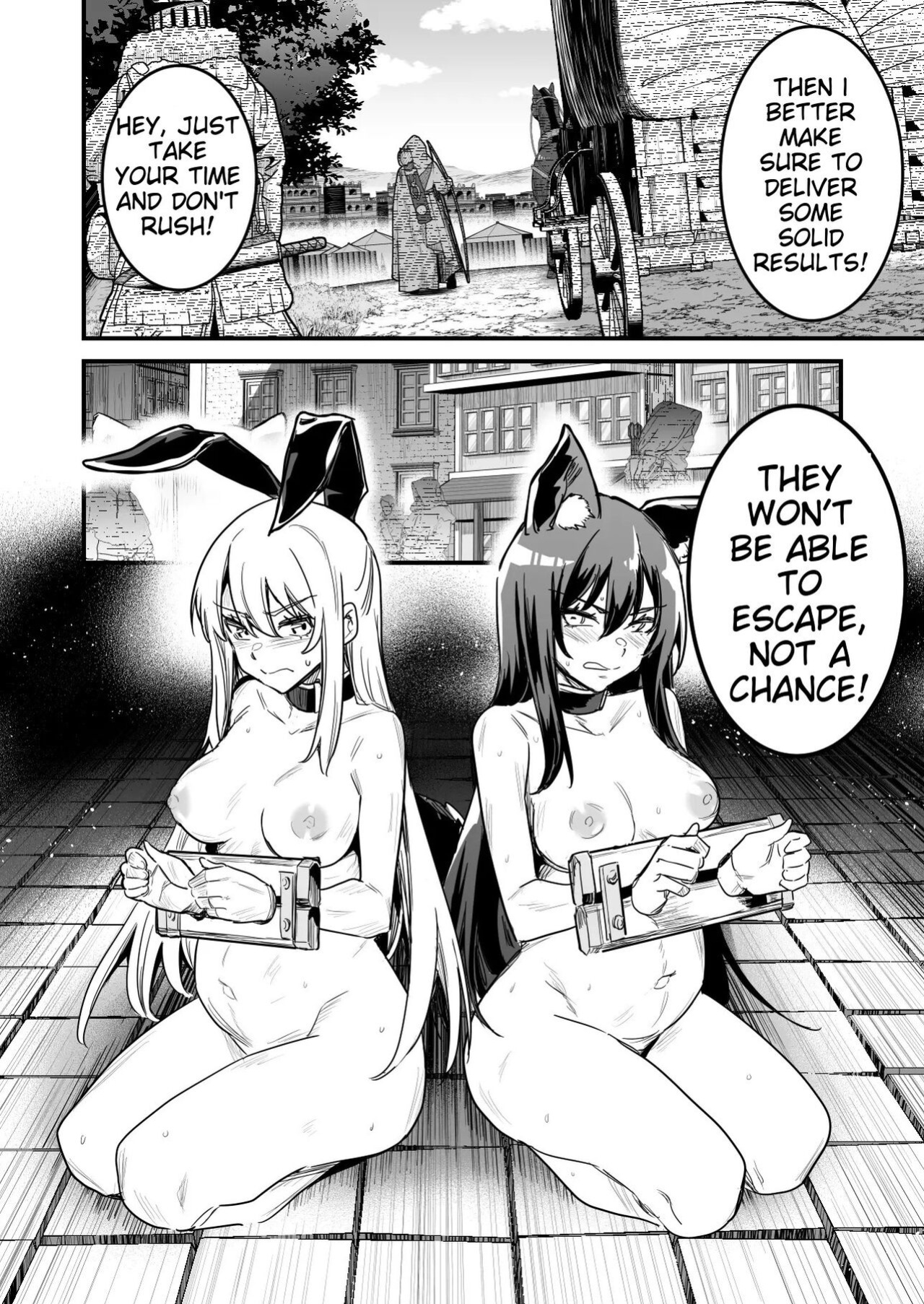 [LeftHand] Arakure Youheidan ni Tsukamari Futari Sorotte Botehara ni Sareru Boukensha-chan to Kenshi-chan