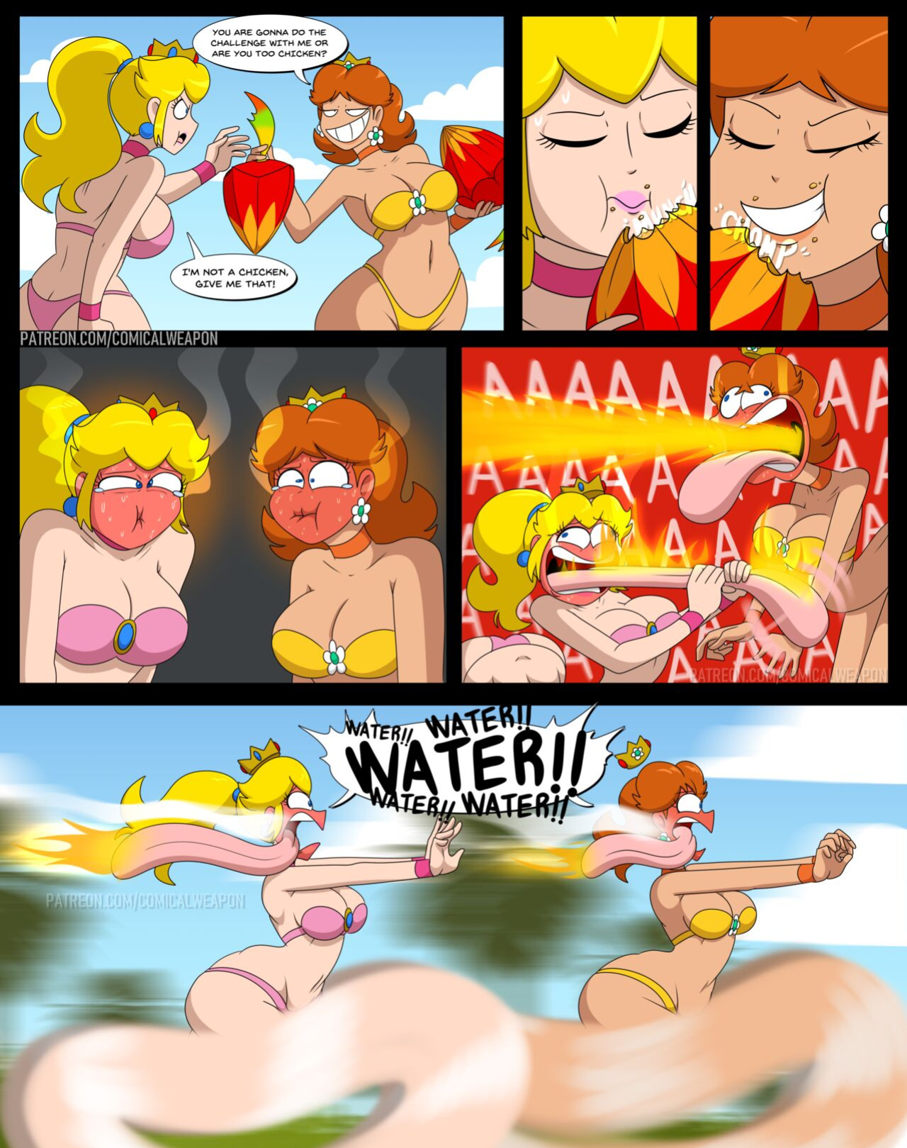 [ComicalWeapon] Double Feature - Peach & Daisy + Rosalina & Pauline