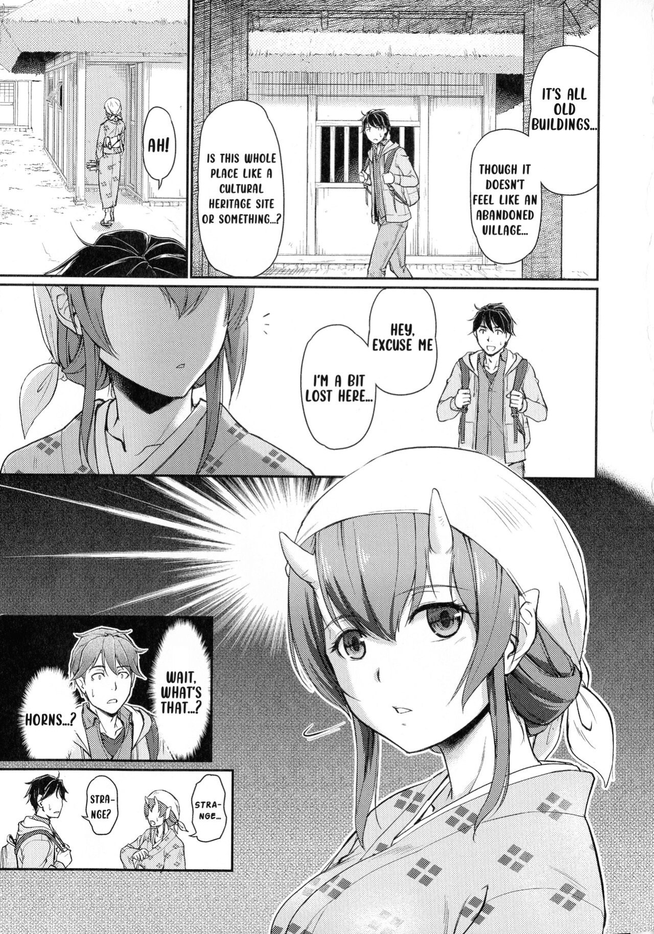[Urase Shioji] Oni Harame Kijo Mura ni Mayoikonda Otoko no Hanashi Ch. 1 (COMIC Reboot Vol. 02) [ENGLISH]