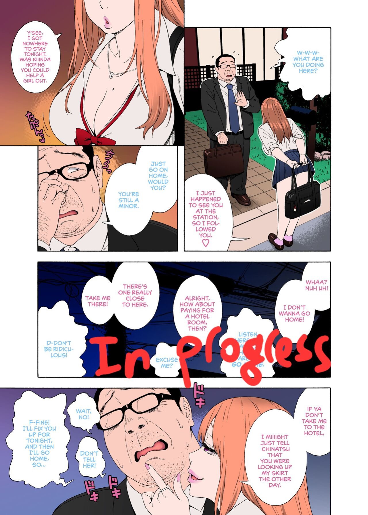[666Protect (Jingrock)] Musume no Tomodachi ga Yuuwaku Suru | My Daughter's Friend is Seducing Me [cutegyaruTL + head empty]  [Noyatimi] [Colorized]