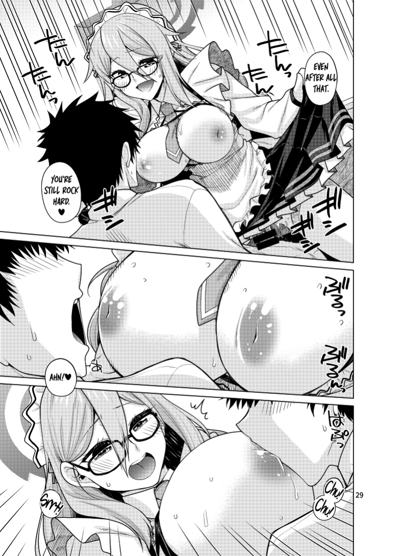 [CRIMSON GROUND (Miyashiro Sousuke)] Inbi ni Gohoushi Itashimasu (Blue Archive) [Tea Party Scans]