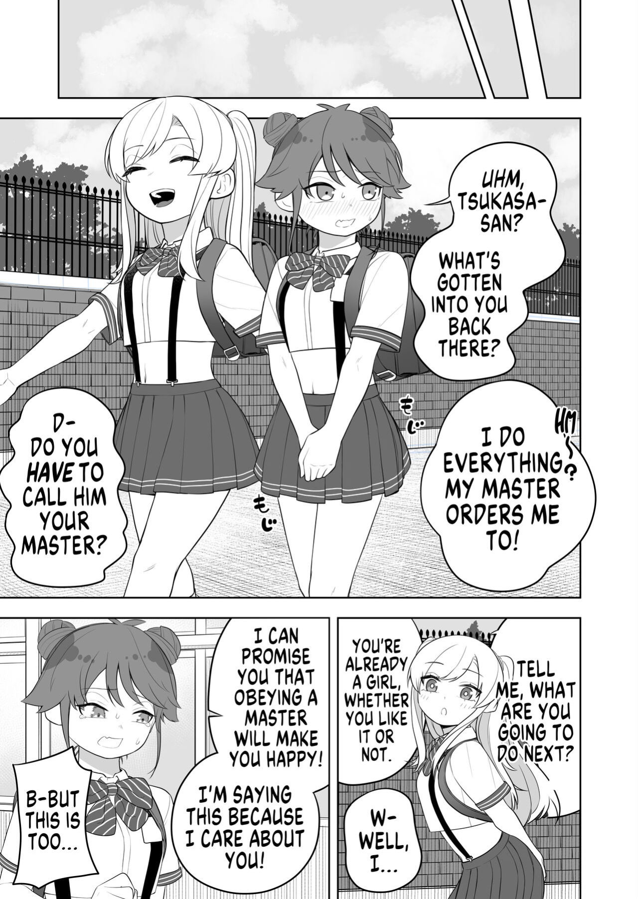[Amuai Okashi Seisakusho (Ochita Ato Daisuki Samurai, Ahoge Kinoko)] Kyousei Gimukyouiku! TS Ecchi na Onnanoko Kunrenkou! 2 | Correction and Duty Education! Training School for Lewd TS Girls! 2 [GTF]