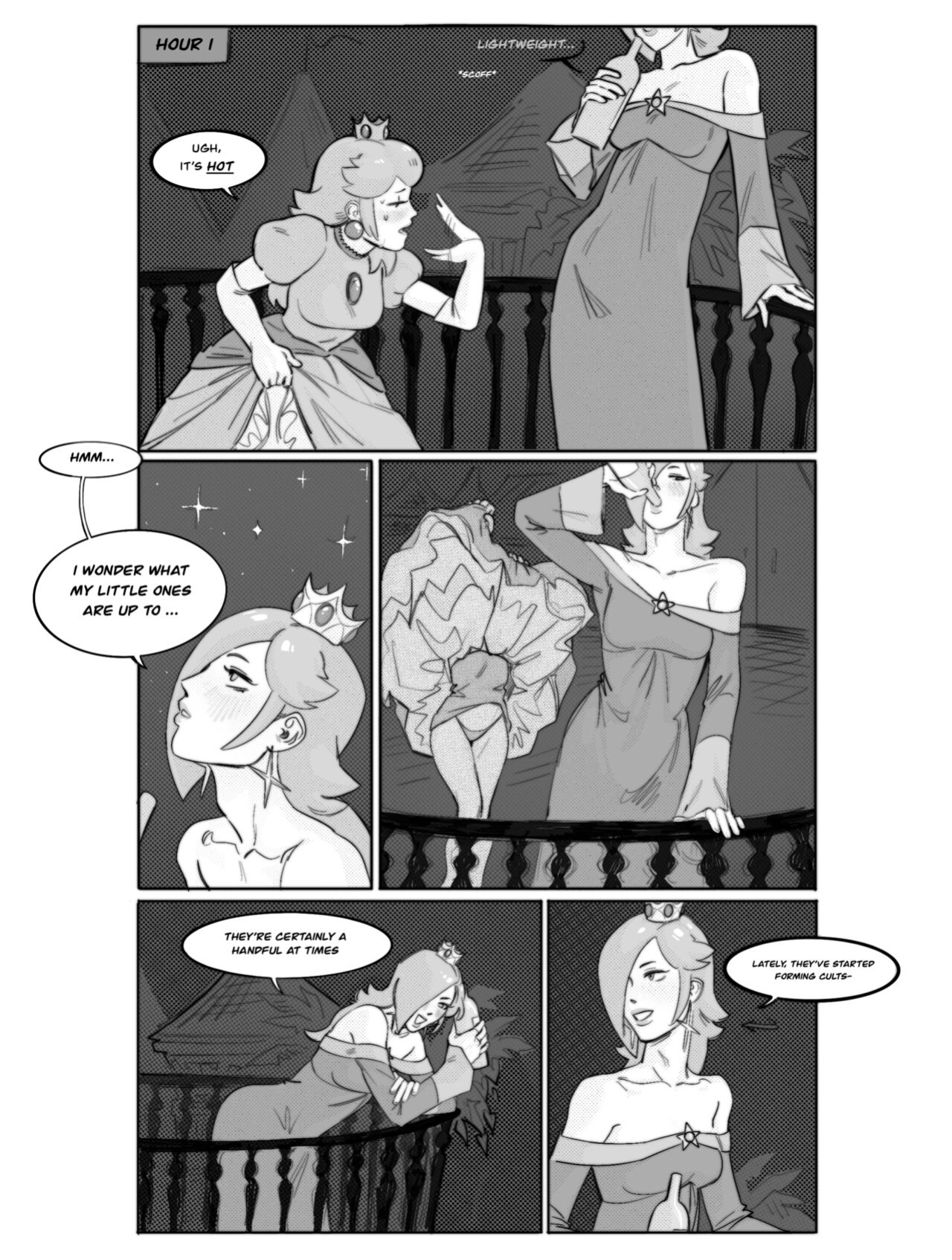 [Scubaby] Rosalina x Peach (Super Mario Bros.)