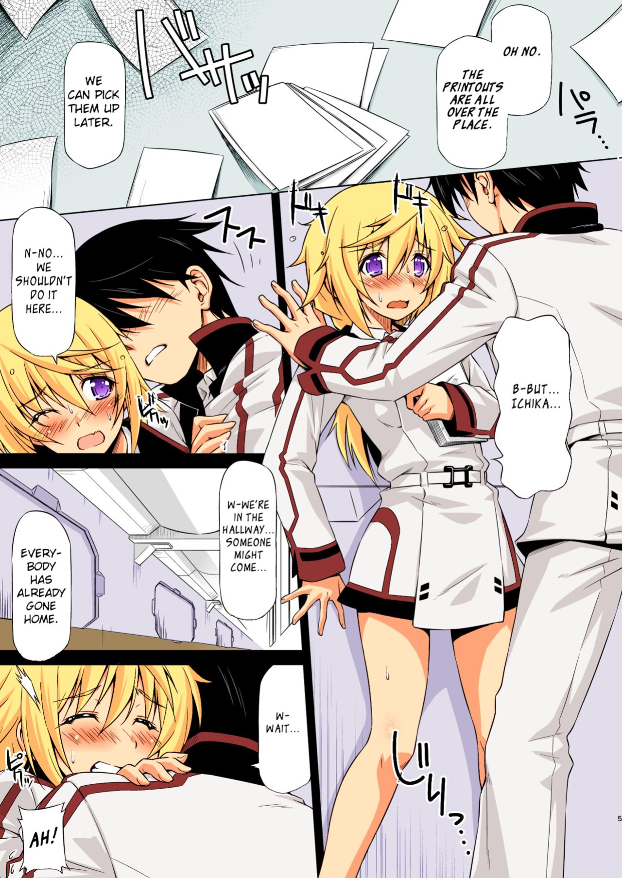[ACID EATERS (Kazuma Muramasa)] Oshinobe!! Charlotte | You're Growing Bigger, Charlotte! (IS <Infinite Stratos>) [Rapid Switch] [Colorised]
