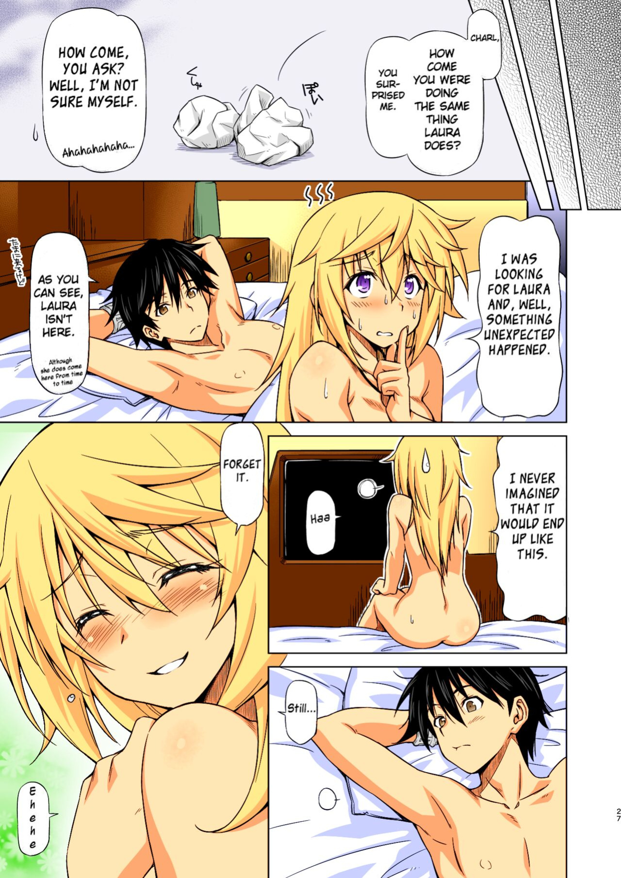 [ACID EATERS (Kazuma Muramasa)] Oshinobe!! Charlotte | You're Growing Bigger, Charlotte! (IS <Infinite Stratos>) [Rapid Switch] [Colorised]