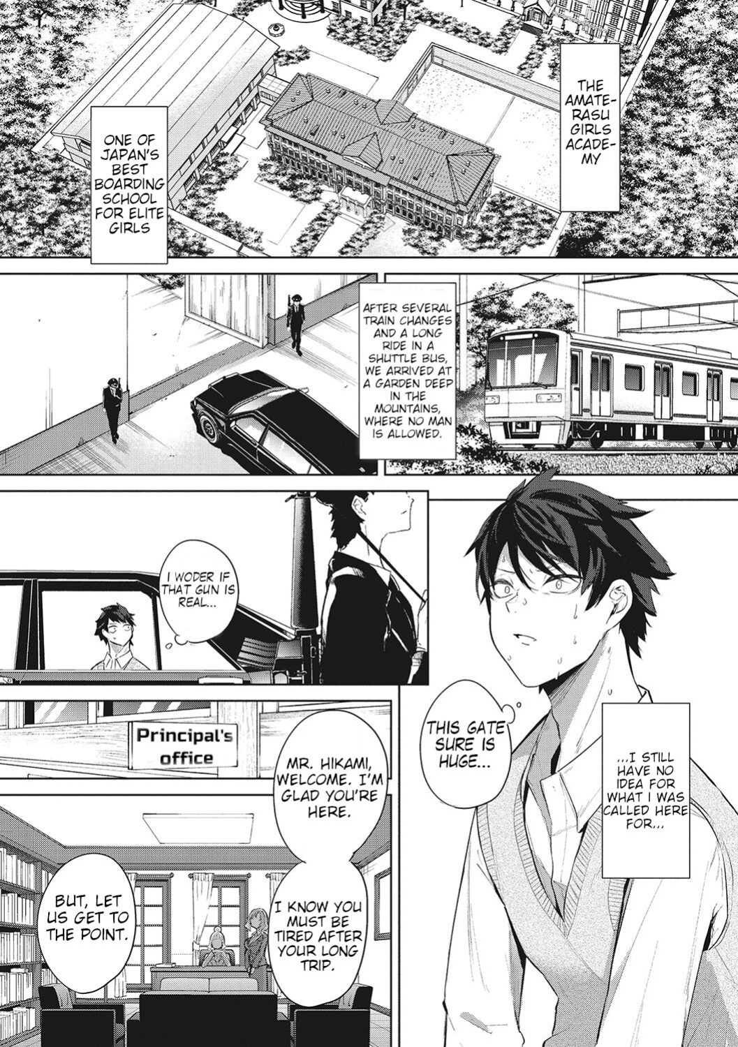 [Kurokawa Otogi] Amaterasu Jogakuin Bunkasai Ch. 1 | Amaterasu Girls' Academy Culture Festival Chapter 1 (COMIC HOTMILK 2021-03)