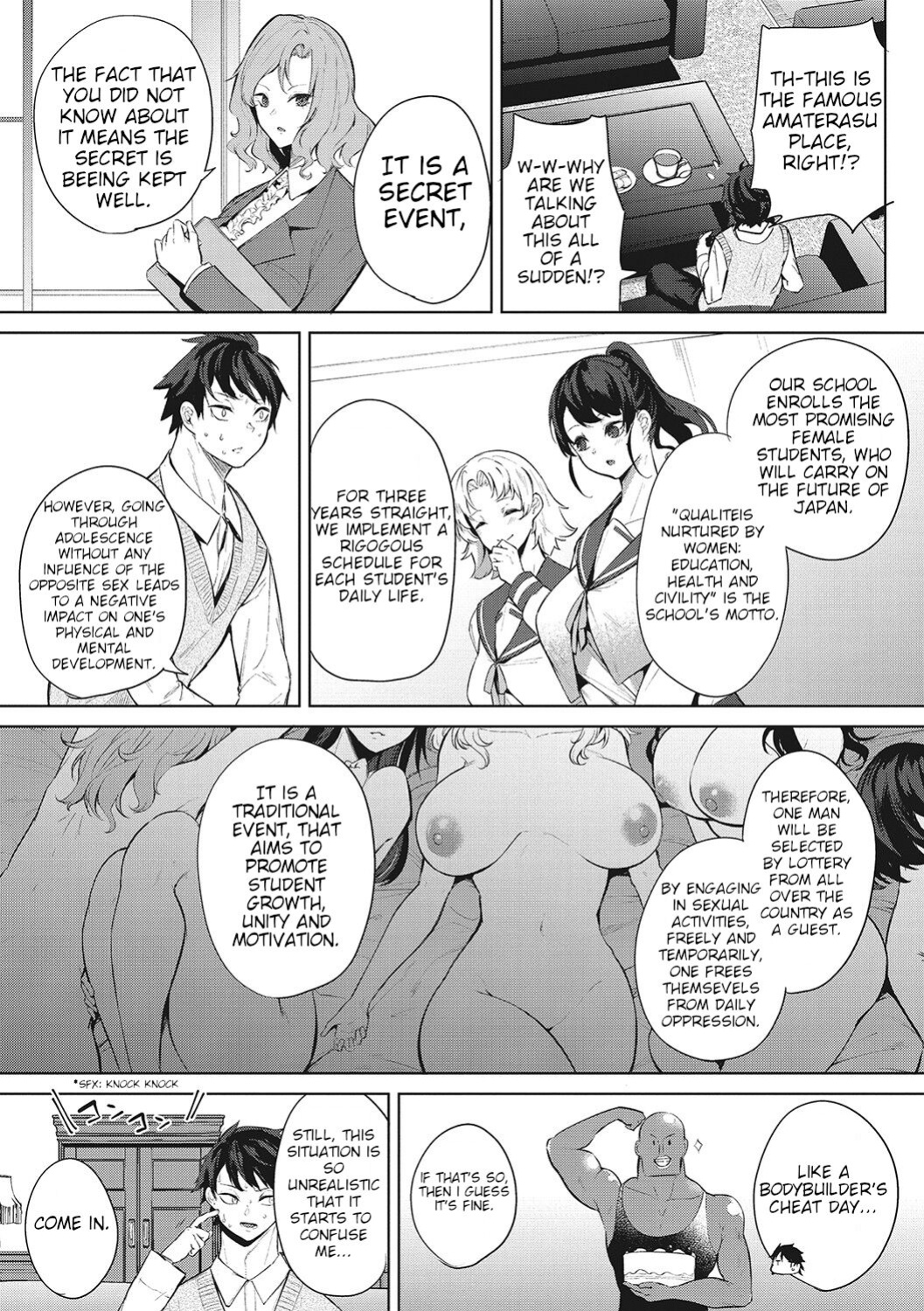 [Kurokawa Otogi] Amaterasu Jogakuin Bunkasai Ch. 1 | Amaterasu Girls' Academy Culture Festival Chapter 1 (COMIC HOTMILK 2021-03)