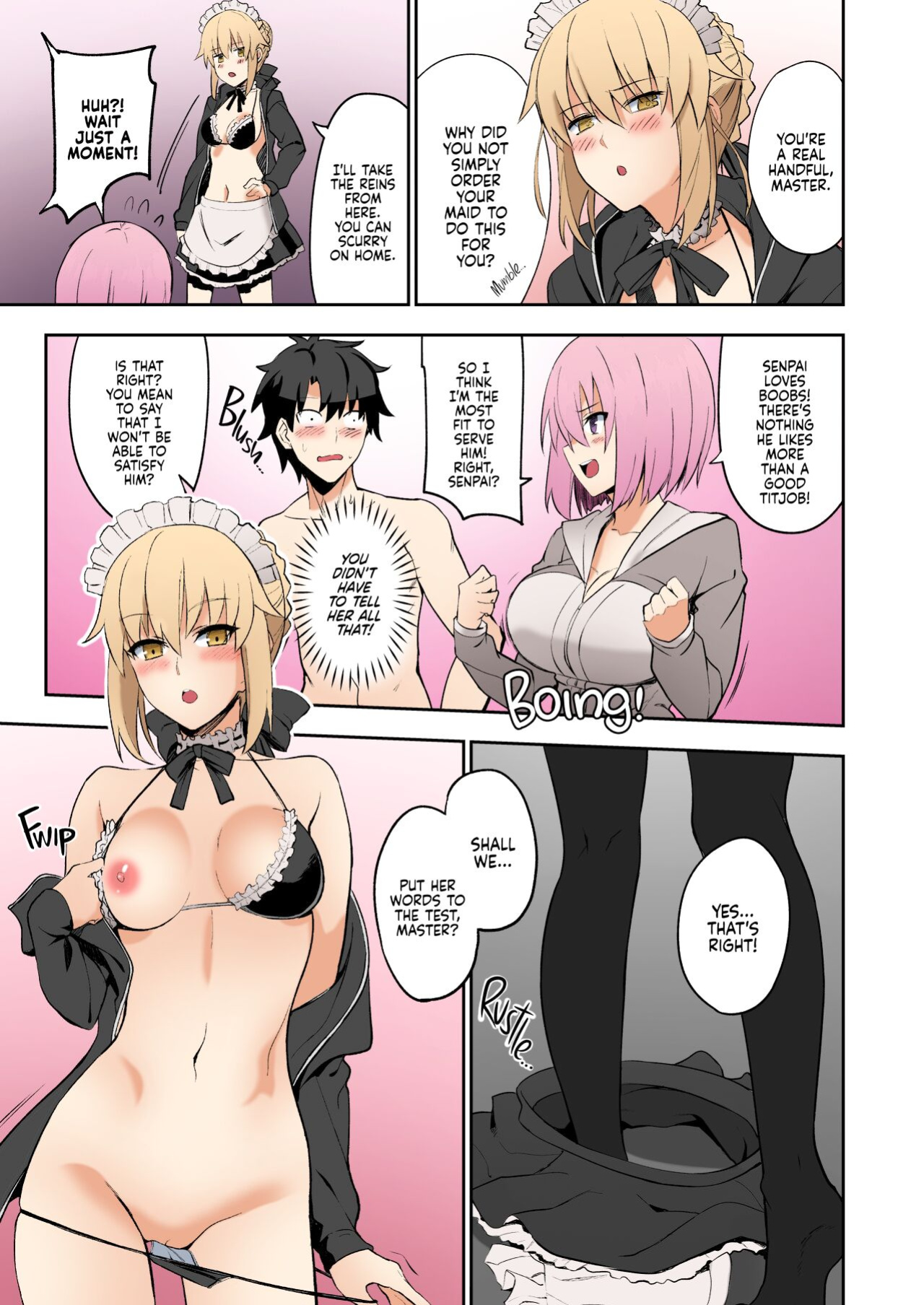 [LOFLAT (Prime)] Maid to Kouhai Dochira ga Okonomi? | MAID vs KOUHAI: Which Do You Prefer? (Fate/Grand Order) [2d-market.com] [Colorized]