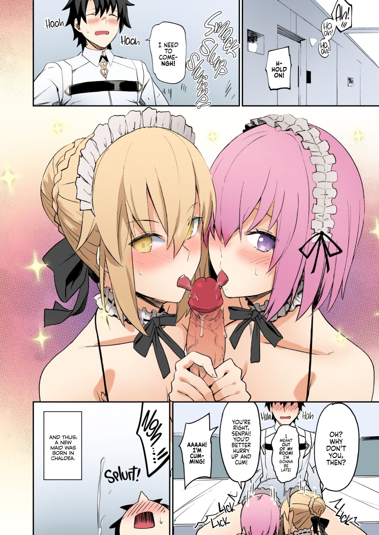 [LOFLAT (Prime)] Maid to Kouhai Dochira ga Okonomi? | MAID vs KOUHAI: Which Do You Prefer? (Fate/Grand Order) [2d-market.com] [Colorized]
