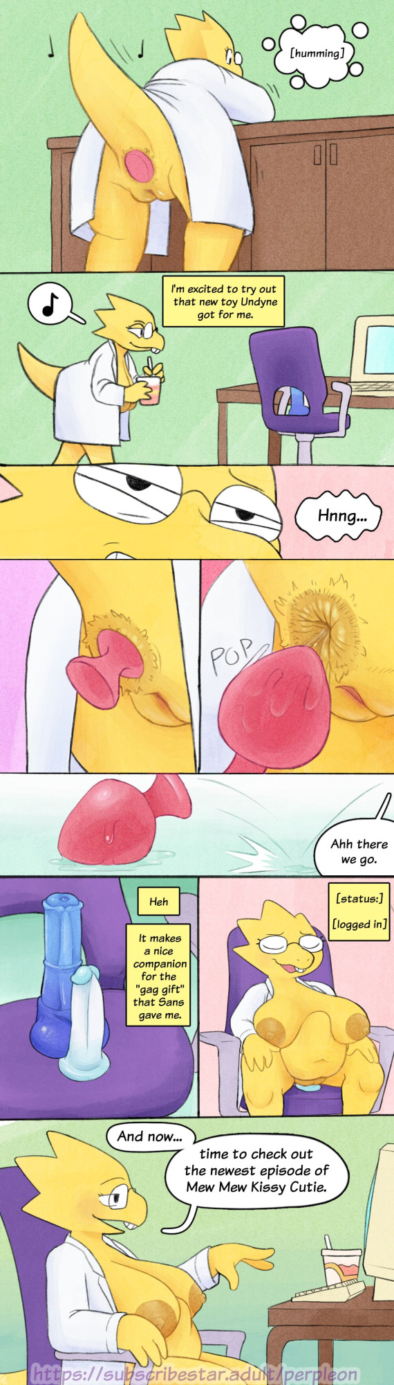 [Perpleon] Alphys Lounging Around + Extra