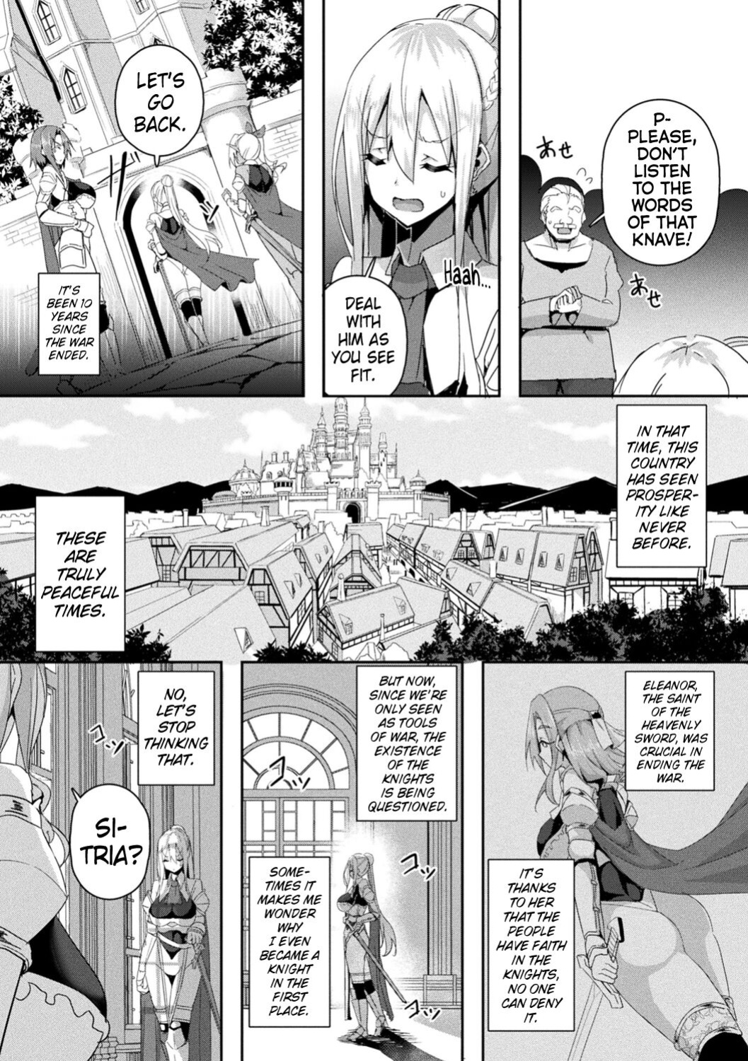 [Minatoyo] Shangri-La No Kumotsu -Onna Kishi Reizoku Tan- | Shangri-La's Offering -Tale of a Female Knight's Enslavement- Episode 1 [Kinsei Translations]