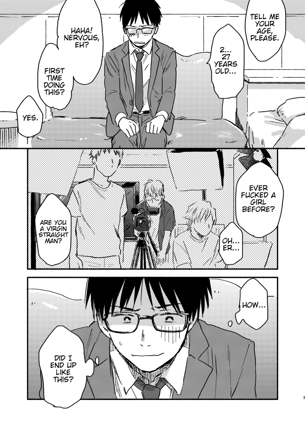 [Bunny bell boy (Kosaka Tsun)] Nonke Ryman ni Sharei o Chiratsukasete xx Shite Moratta | Having Sex With the Straight Salaryman by Dangling a Reward for Him