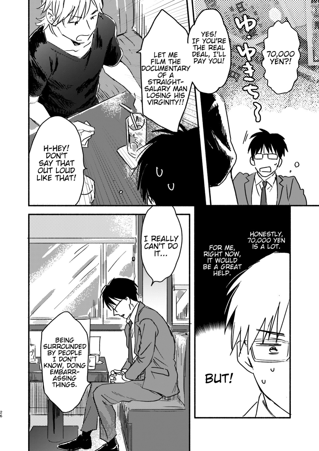 [Bunny bell boy (Kosaka Tsun)] Nonke Ryman ni Sharei o Chiratsukasete xx Shite Moratta | Having Sex With the Straight Salaryman by Dangling a Reward for Him